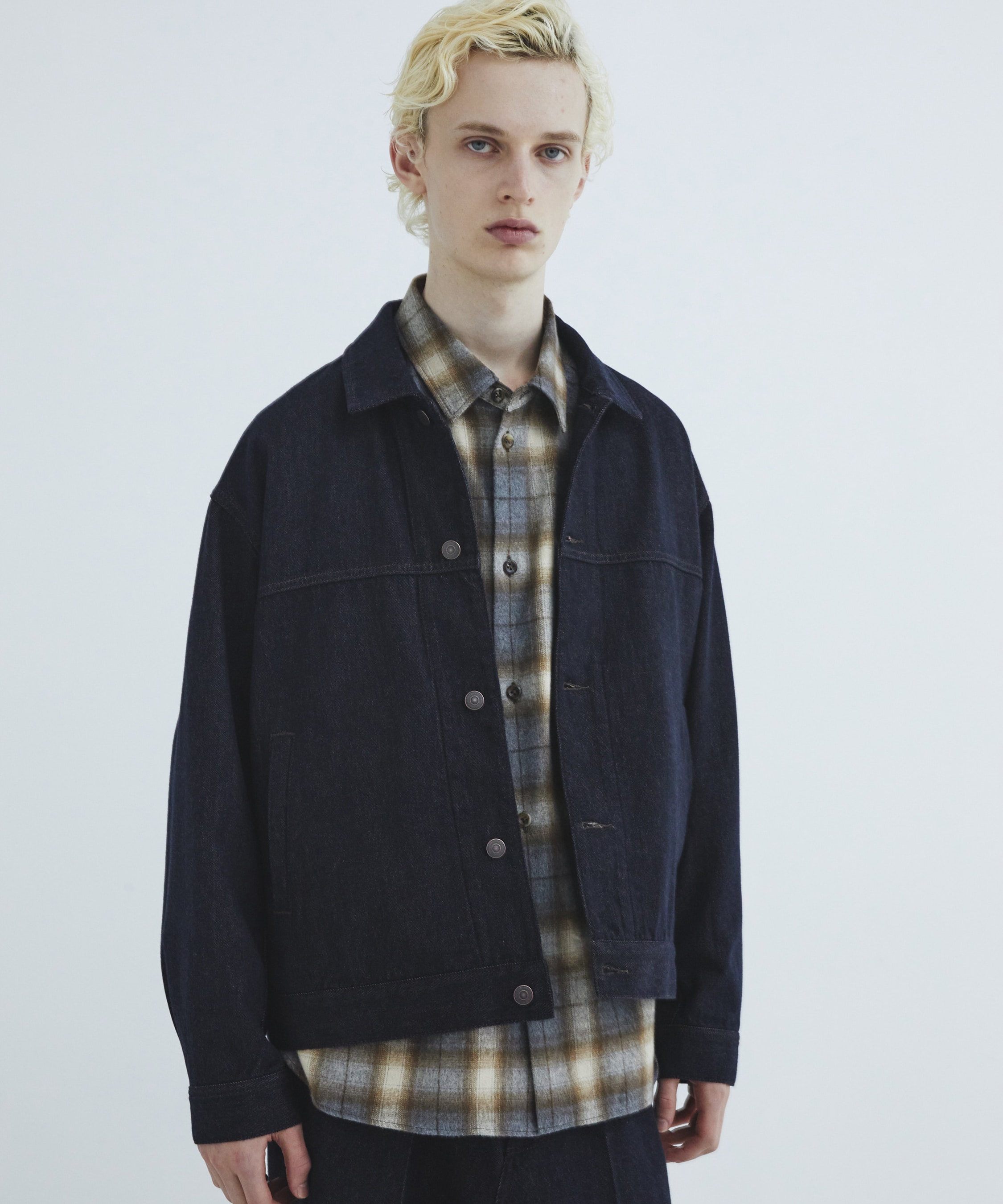 Cashmere denim ジャケット