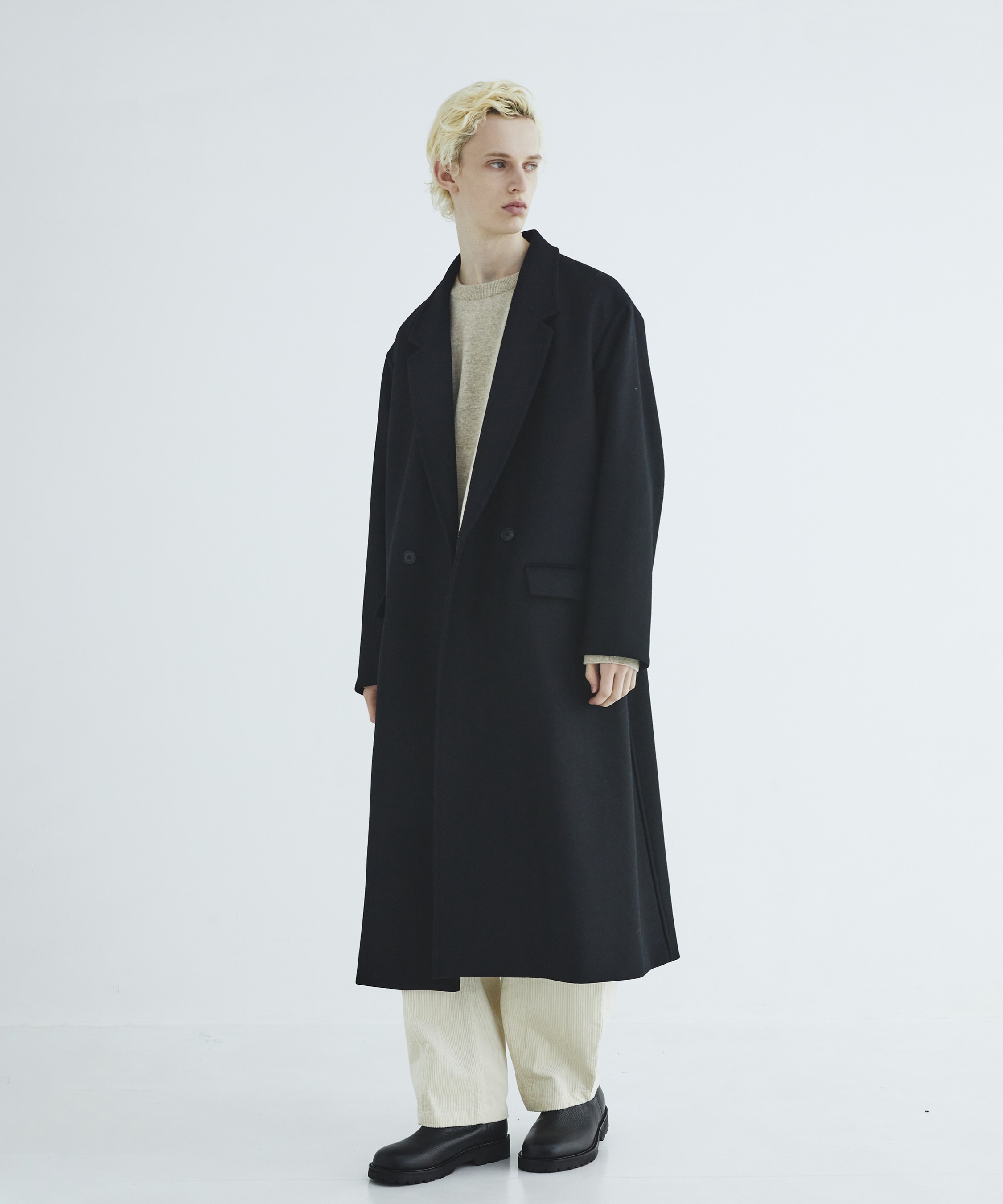 Premium meltonオーバーチェスターコート