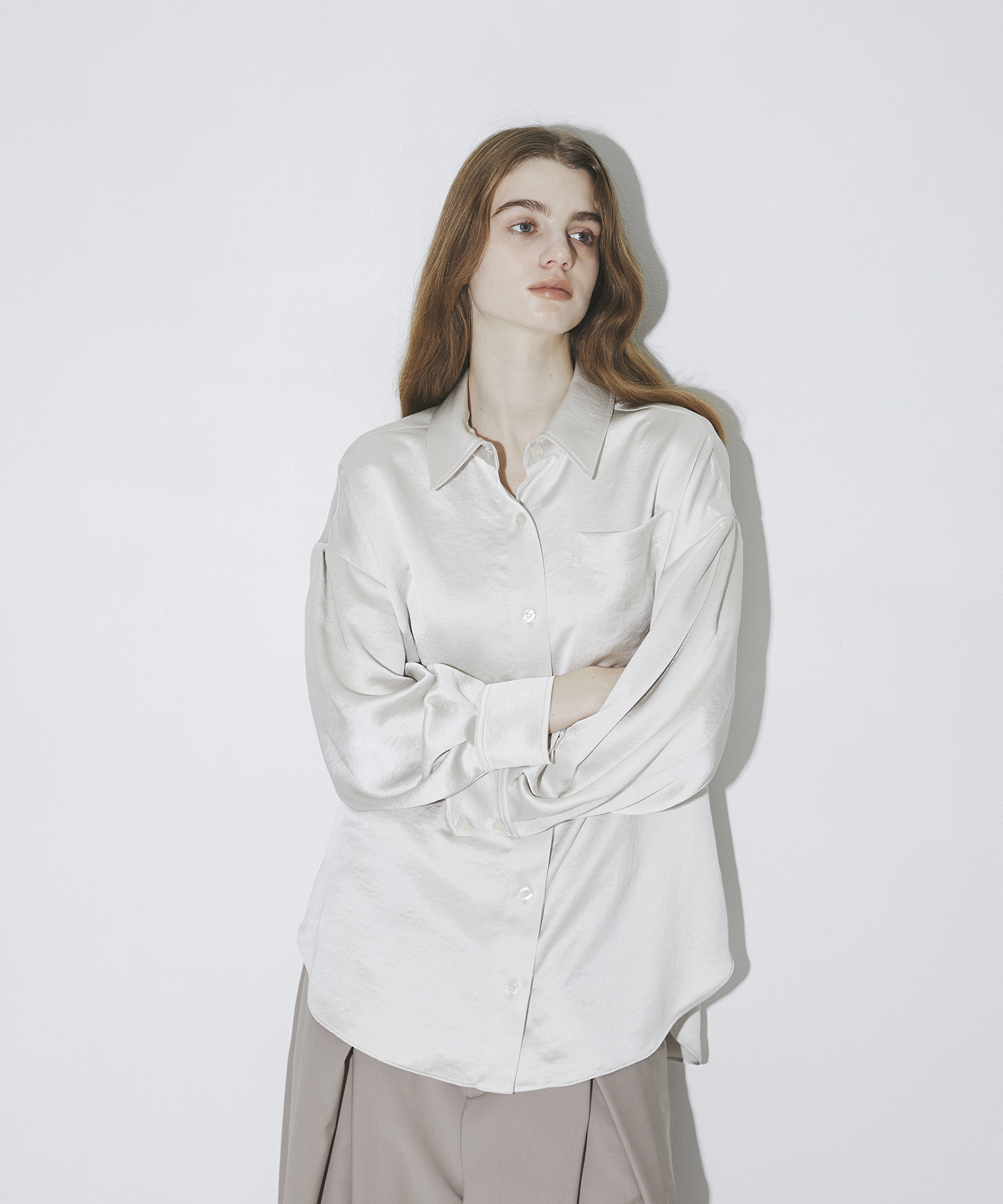 ヴィンテージサテンシャツ