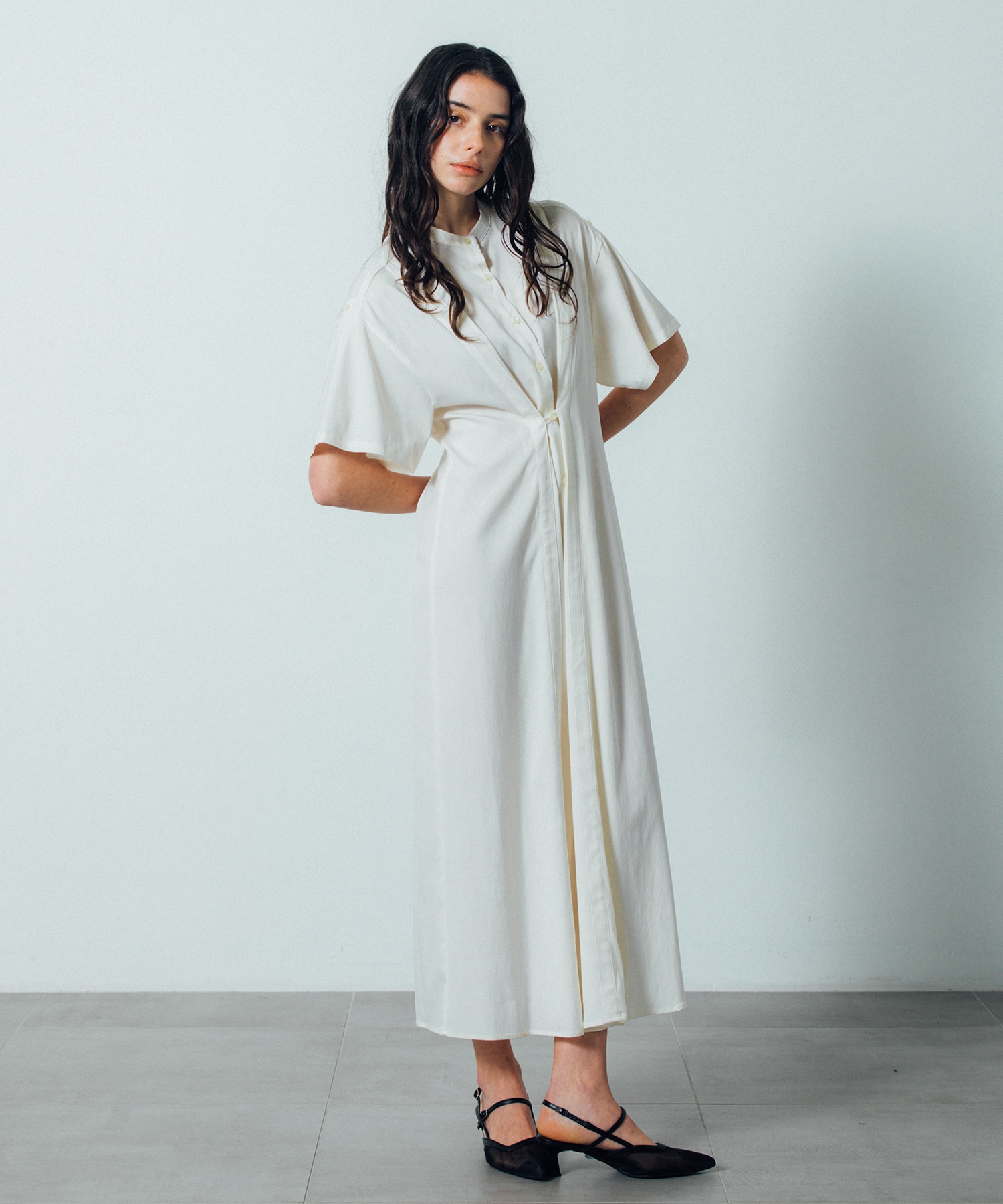 Back Tuck Arrangement Dress