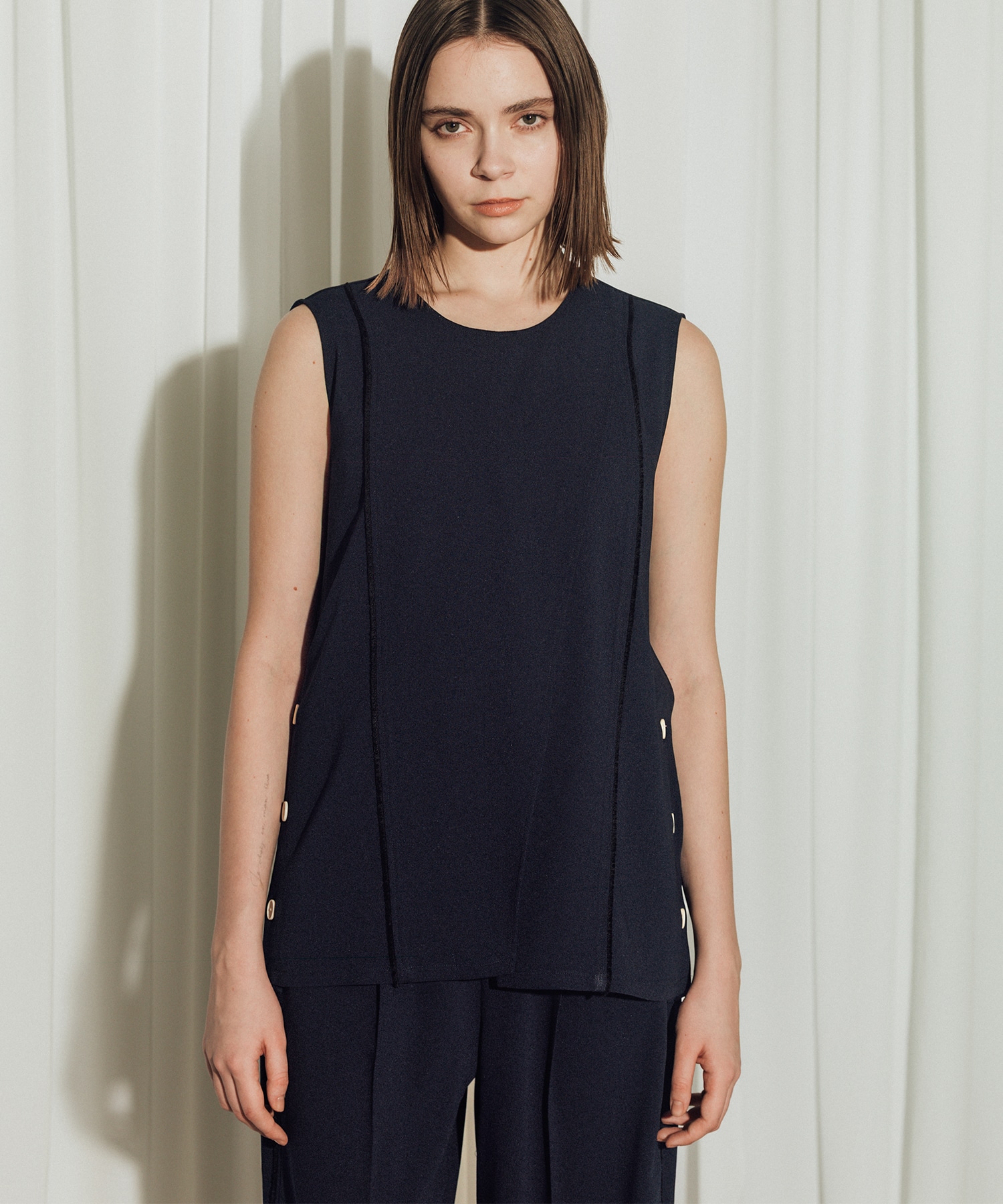 Back Satin Georgette Tops