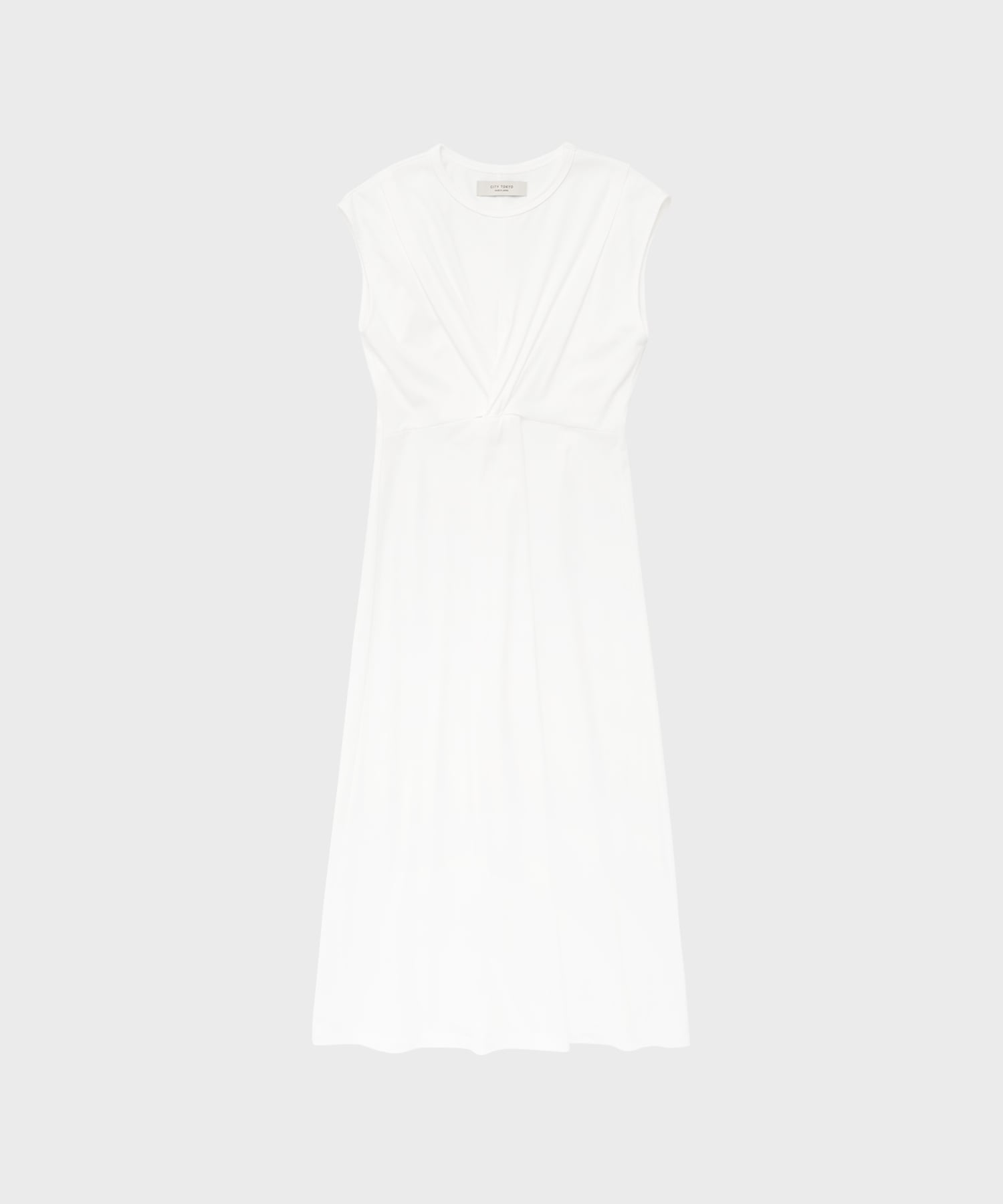 Shoulder Tuck Twist Dress