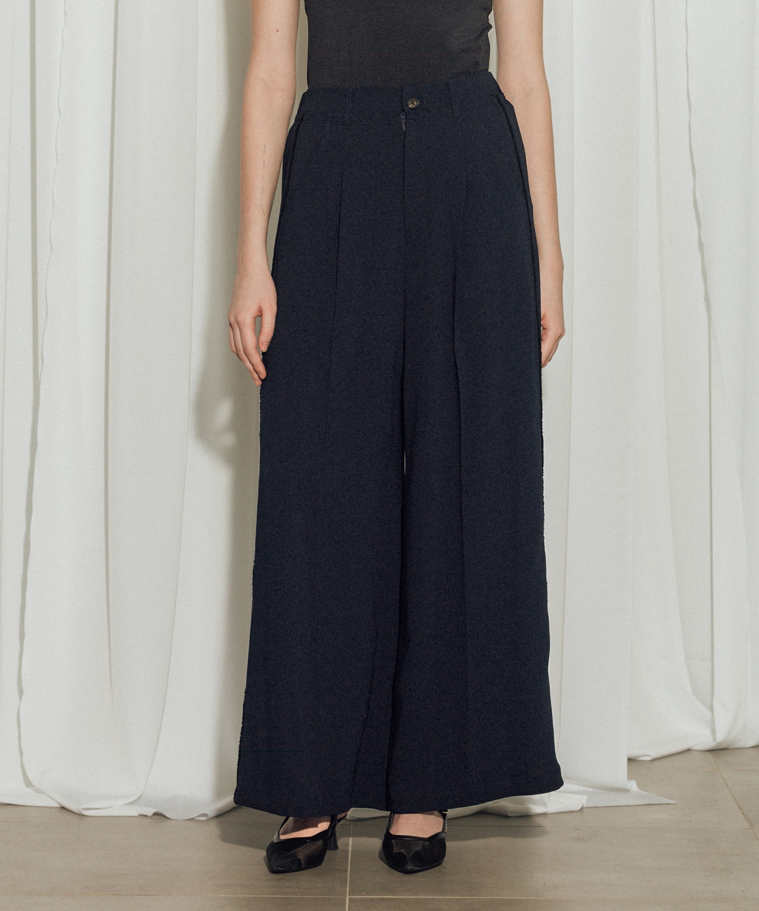 Back Satin Georgette Pants
