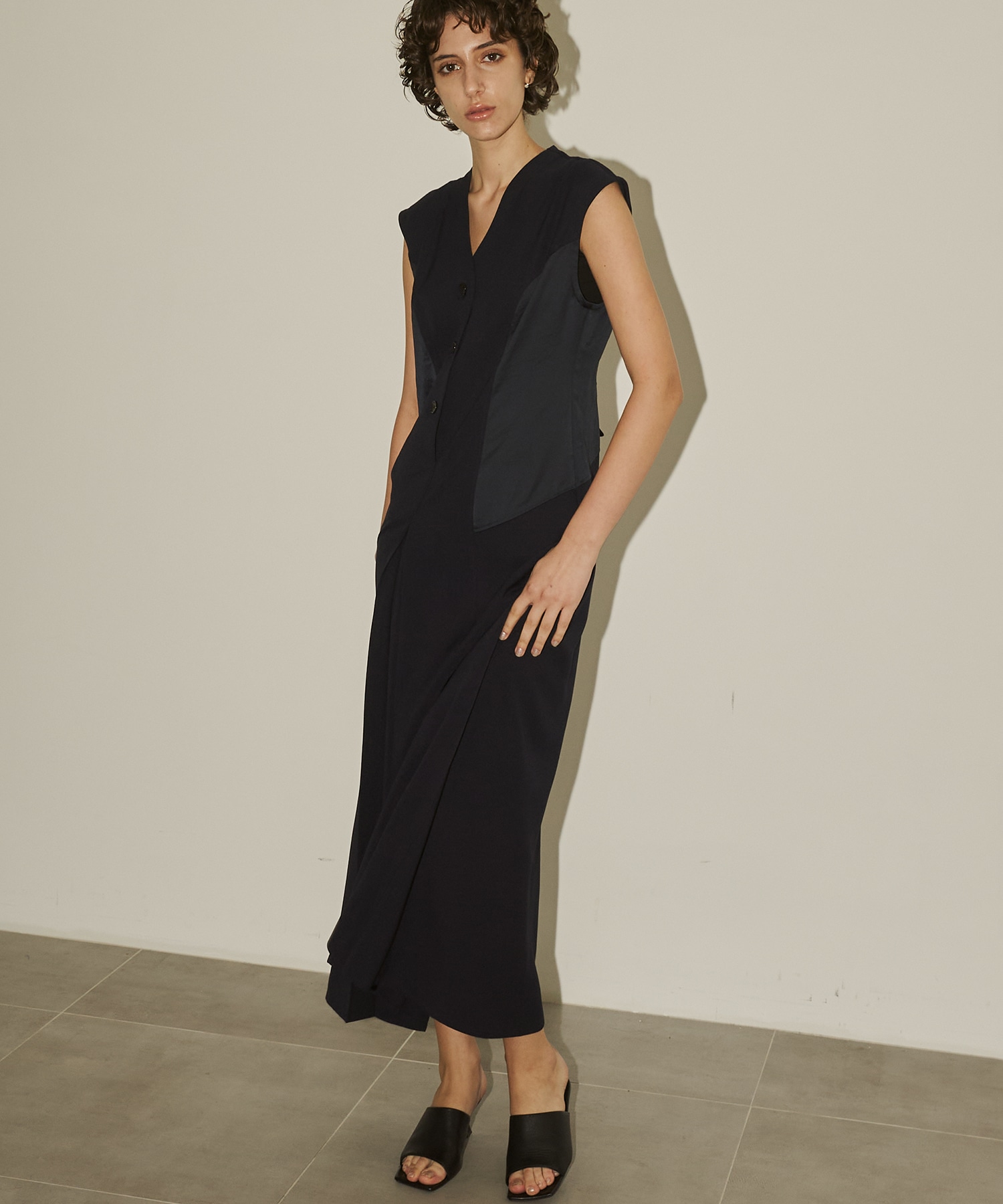 Satin Combination Dress