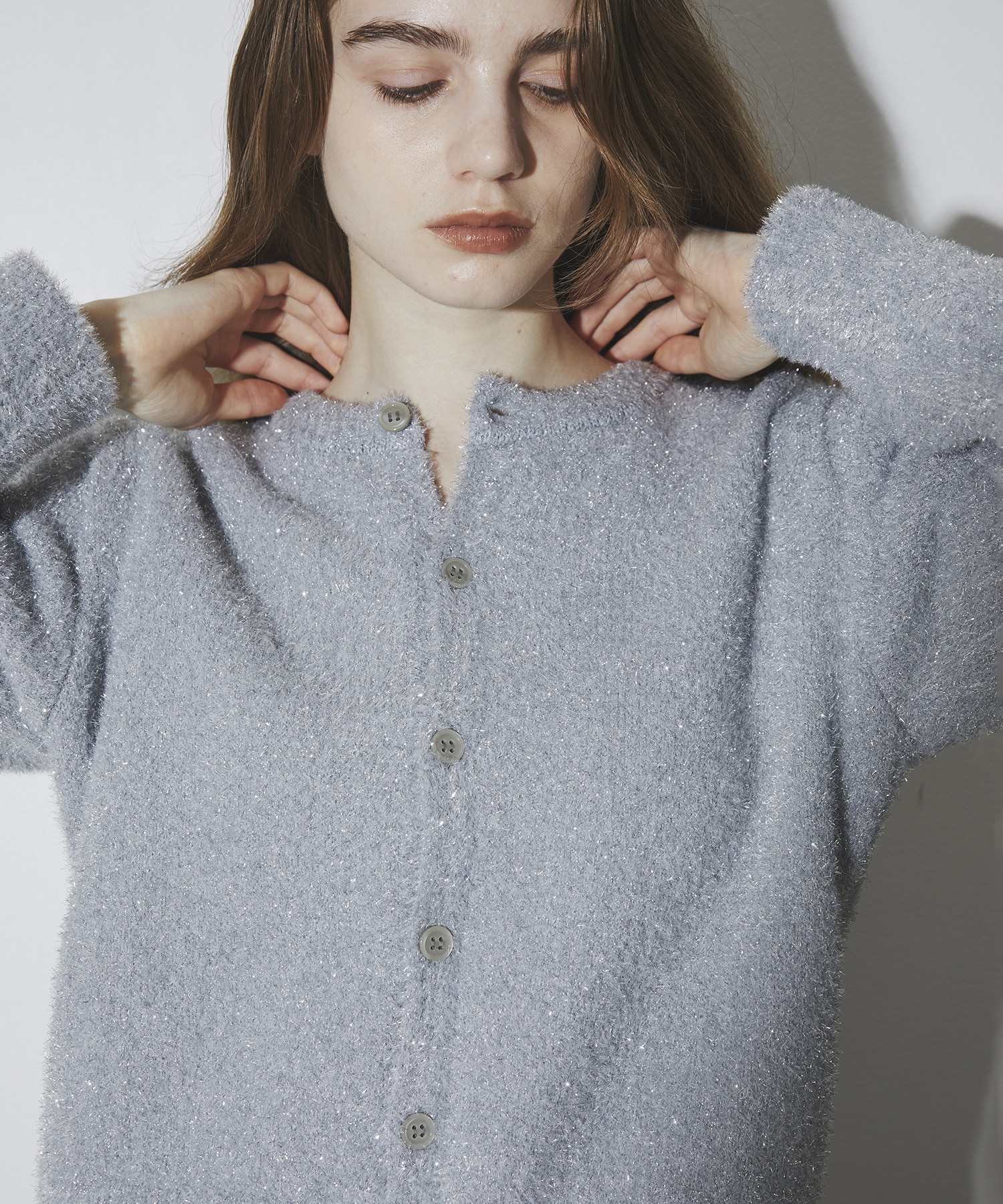 Glitter Shaggy Cardigan