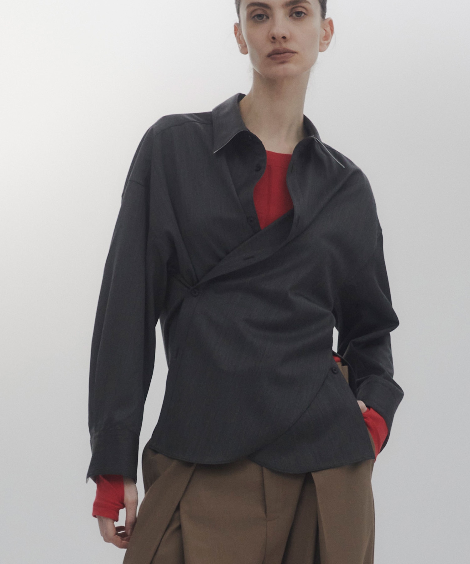 Super140s 2way Shape Shirt