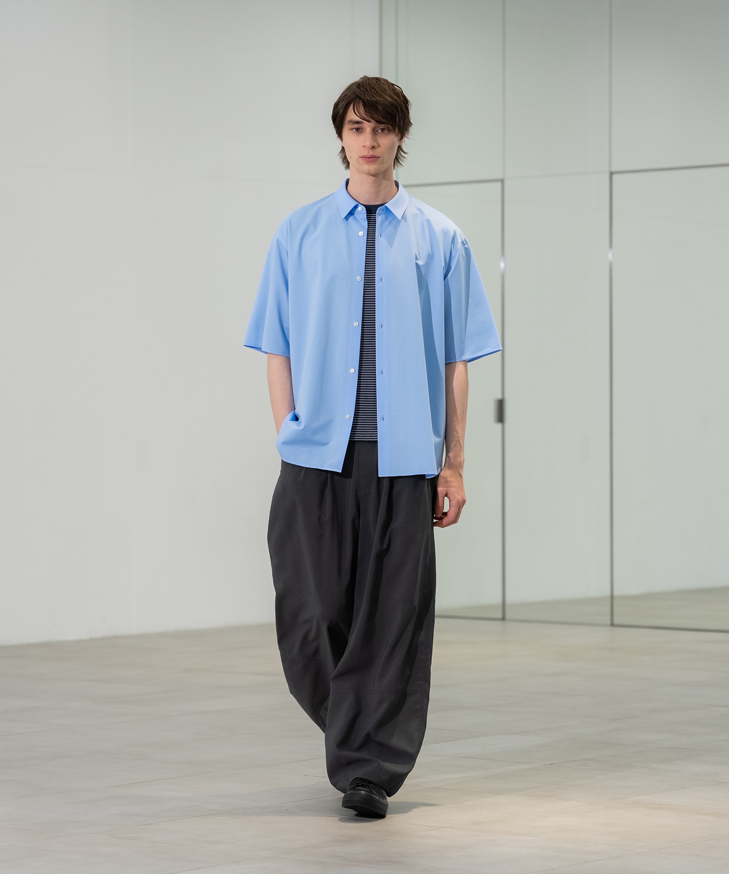 KANEMASA KNIT S/Sシャツ
