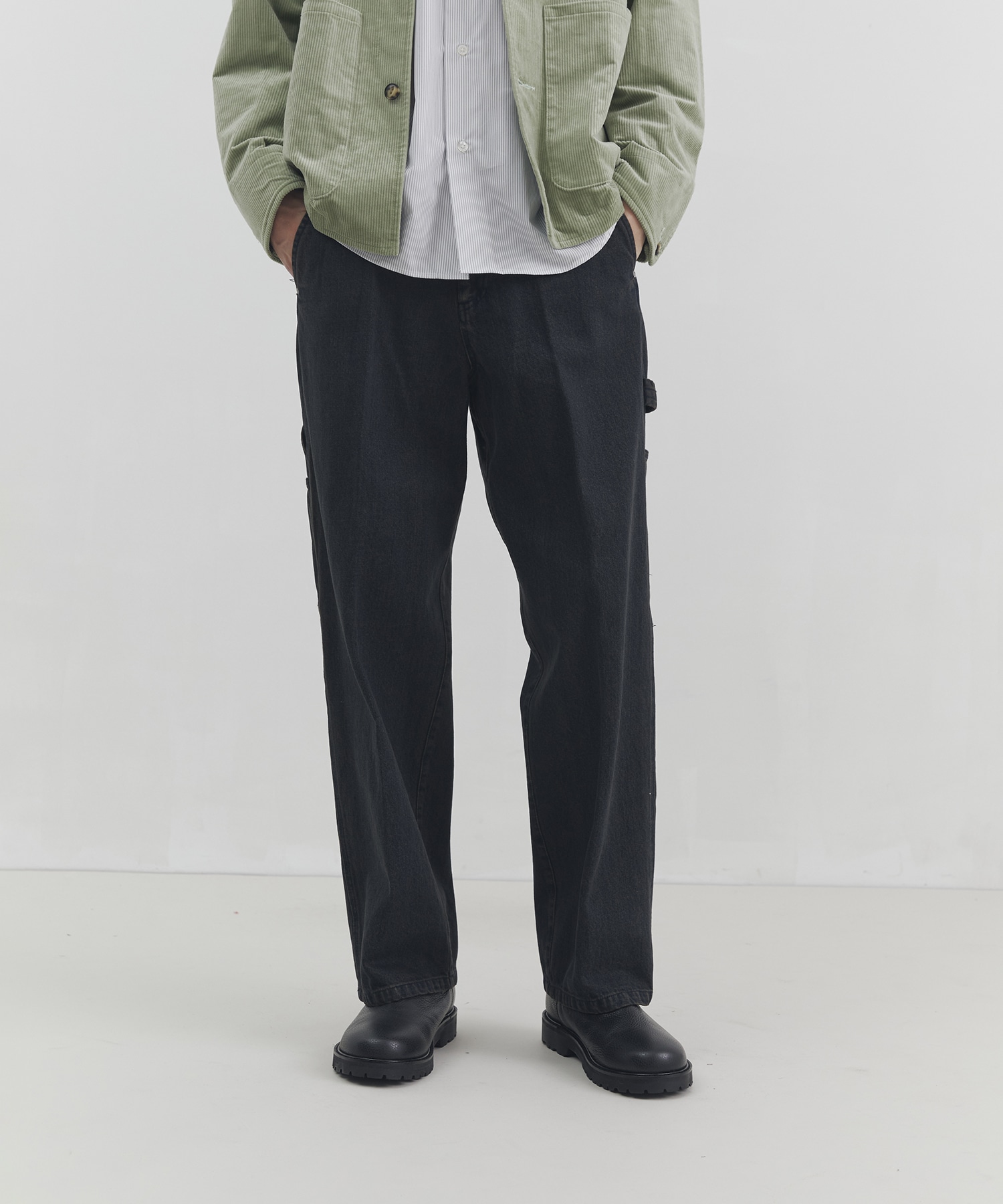 フェードデニムペインターパンツ