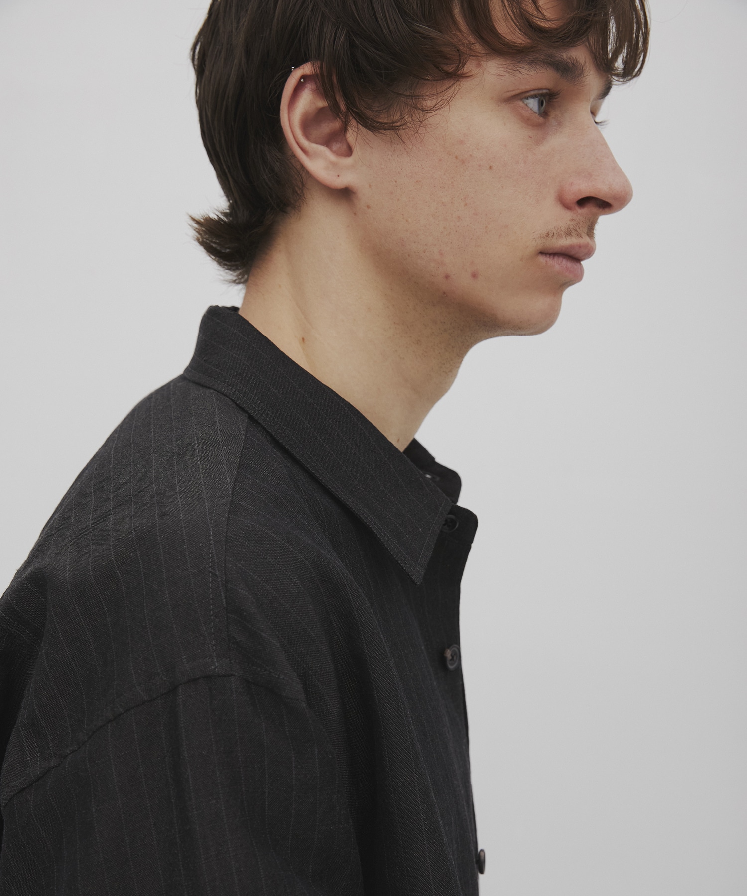 ウールリネンウェザーリラックスシャツ