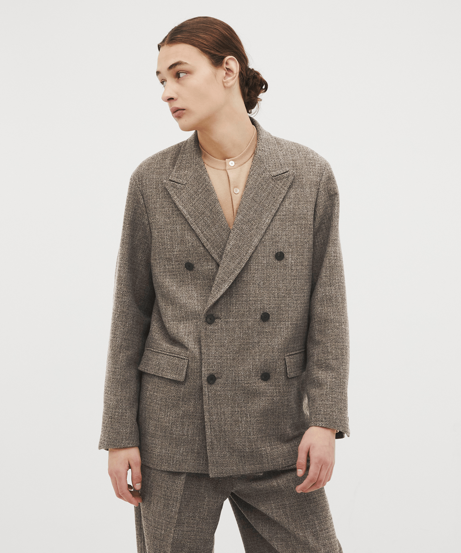 Giolica tweed ダブルブレザー