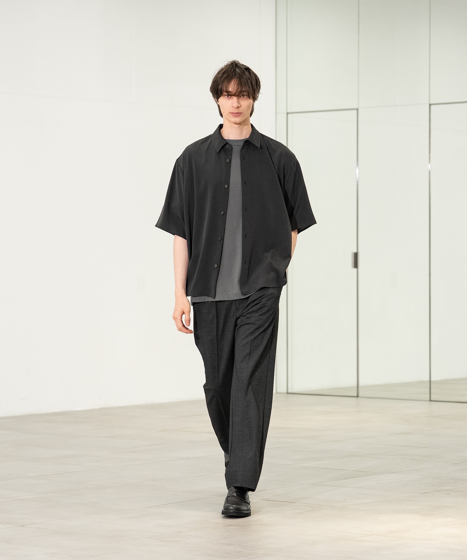 Air pleats リラックスS/Sシャツ