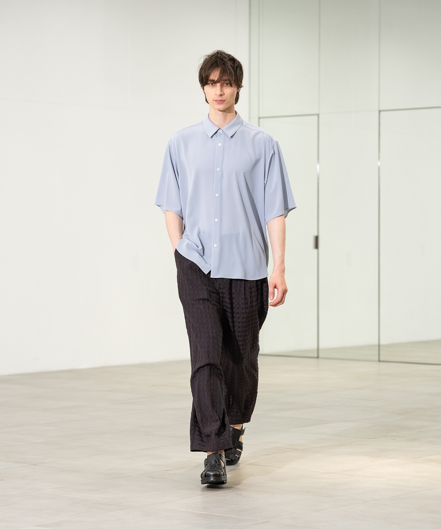 Air pleats リラックスS/Sシャツ