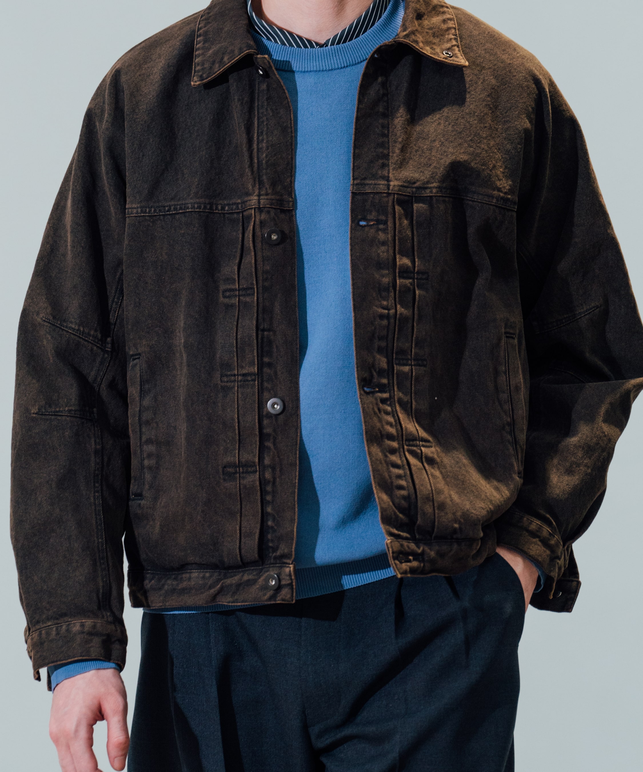 フェードデニムジャケット