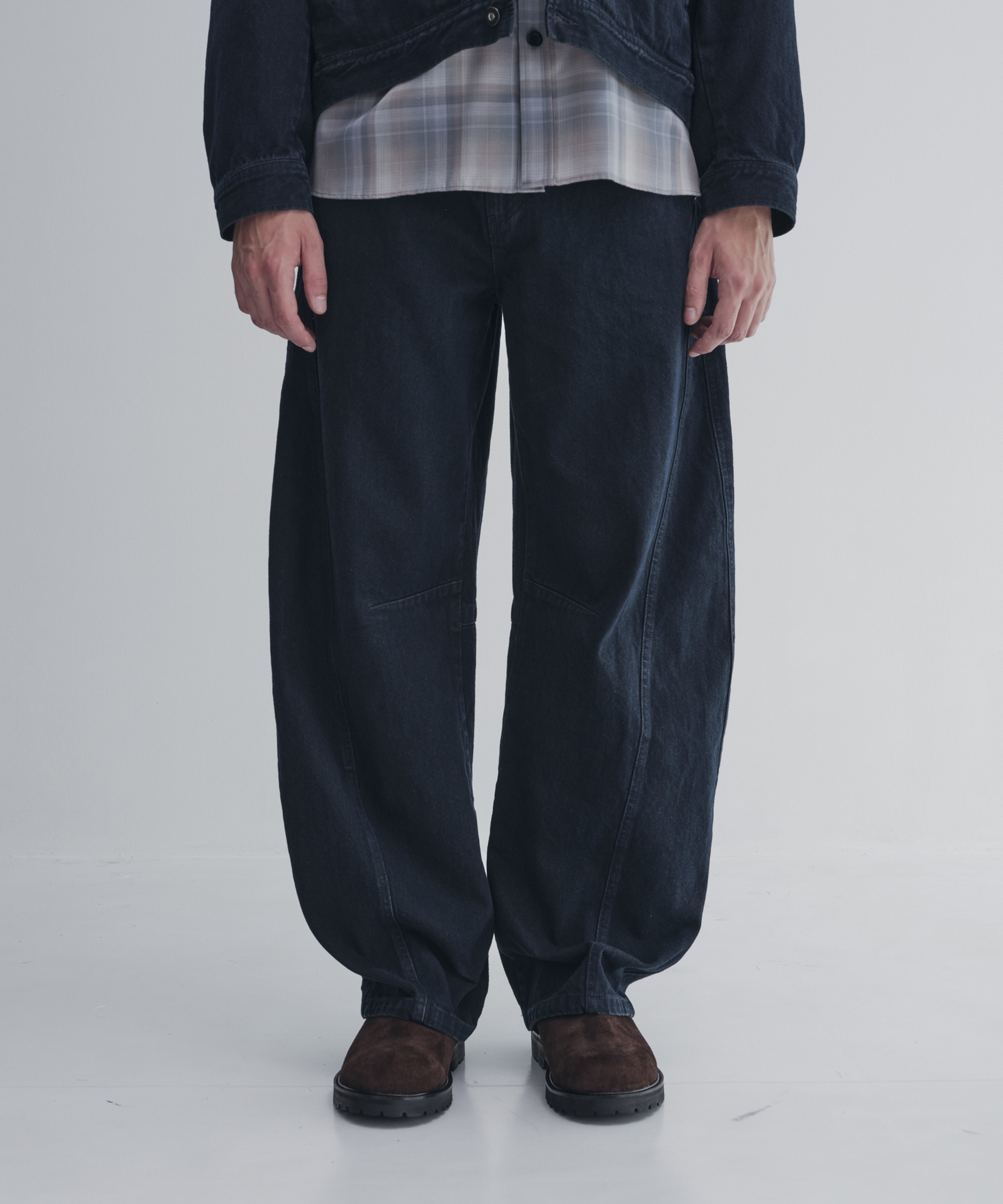 フェードバレルデニムパンツ