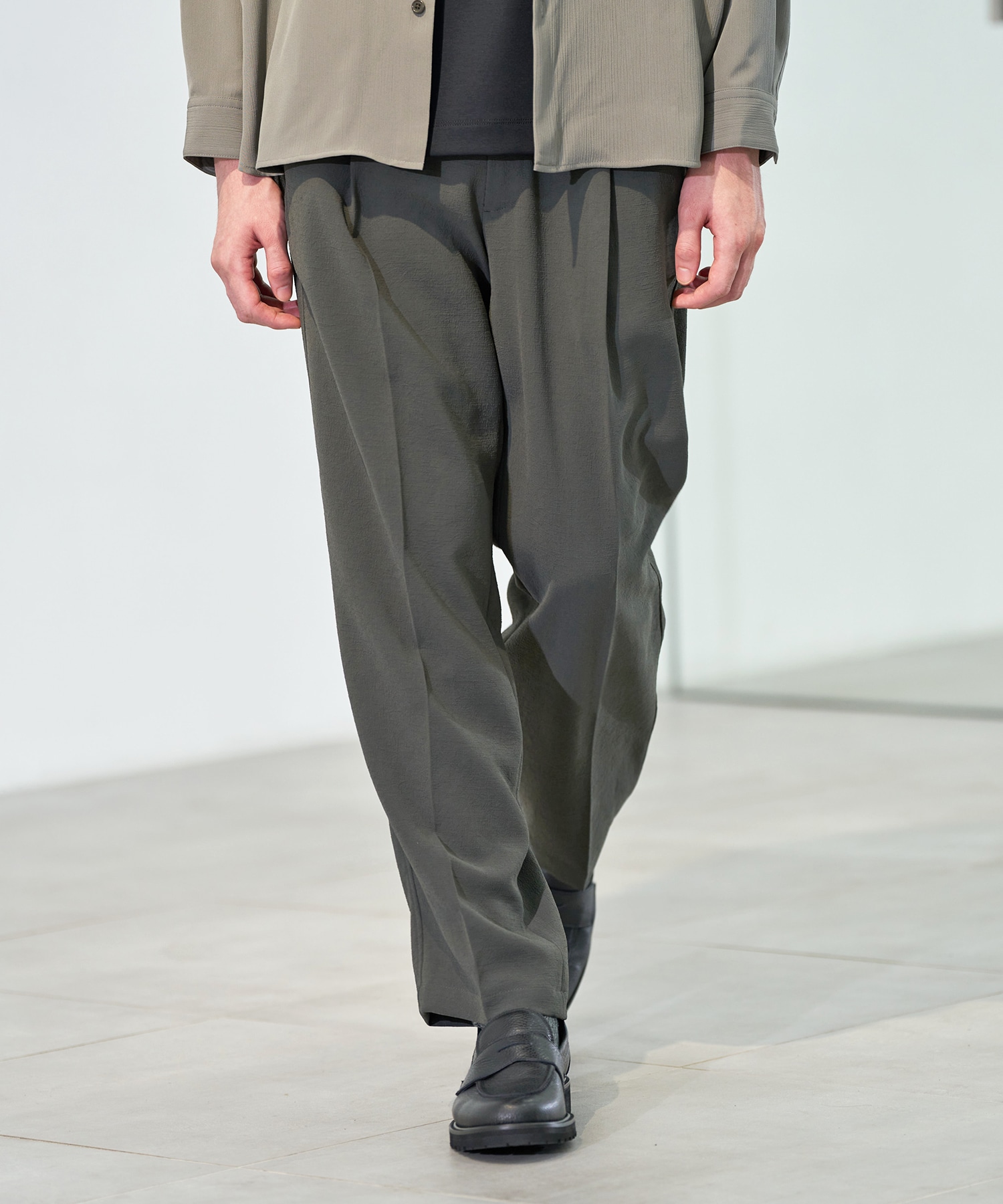 CITYSHOP PLEATED パンツ グリーン CITYSHOP PLEATED パンツ グリーン CITYSHOP（シティーショップ