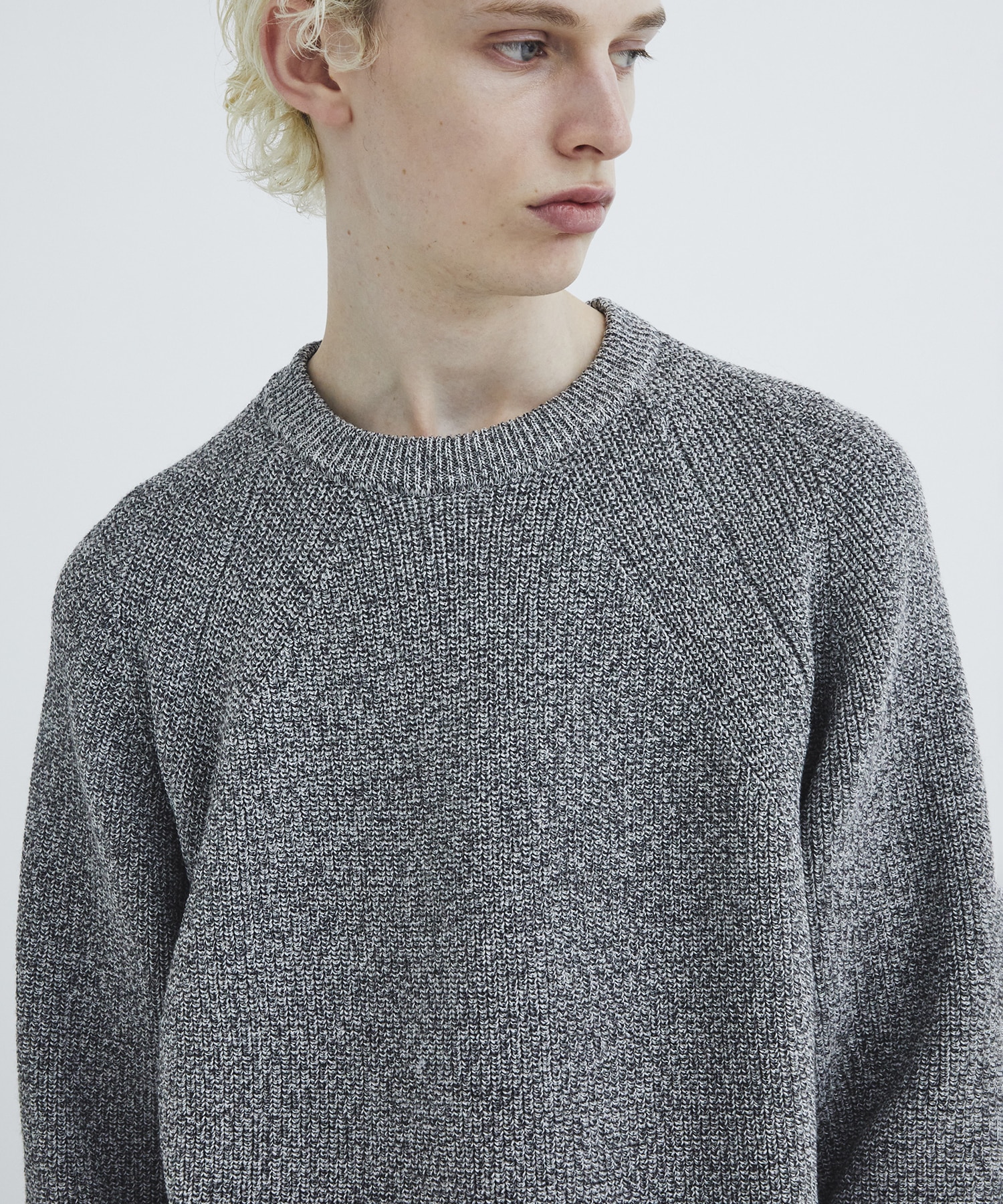 Mixing knit ロングスリーブ