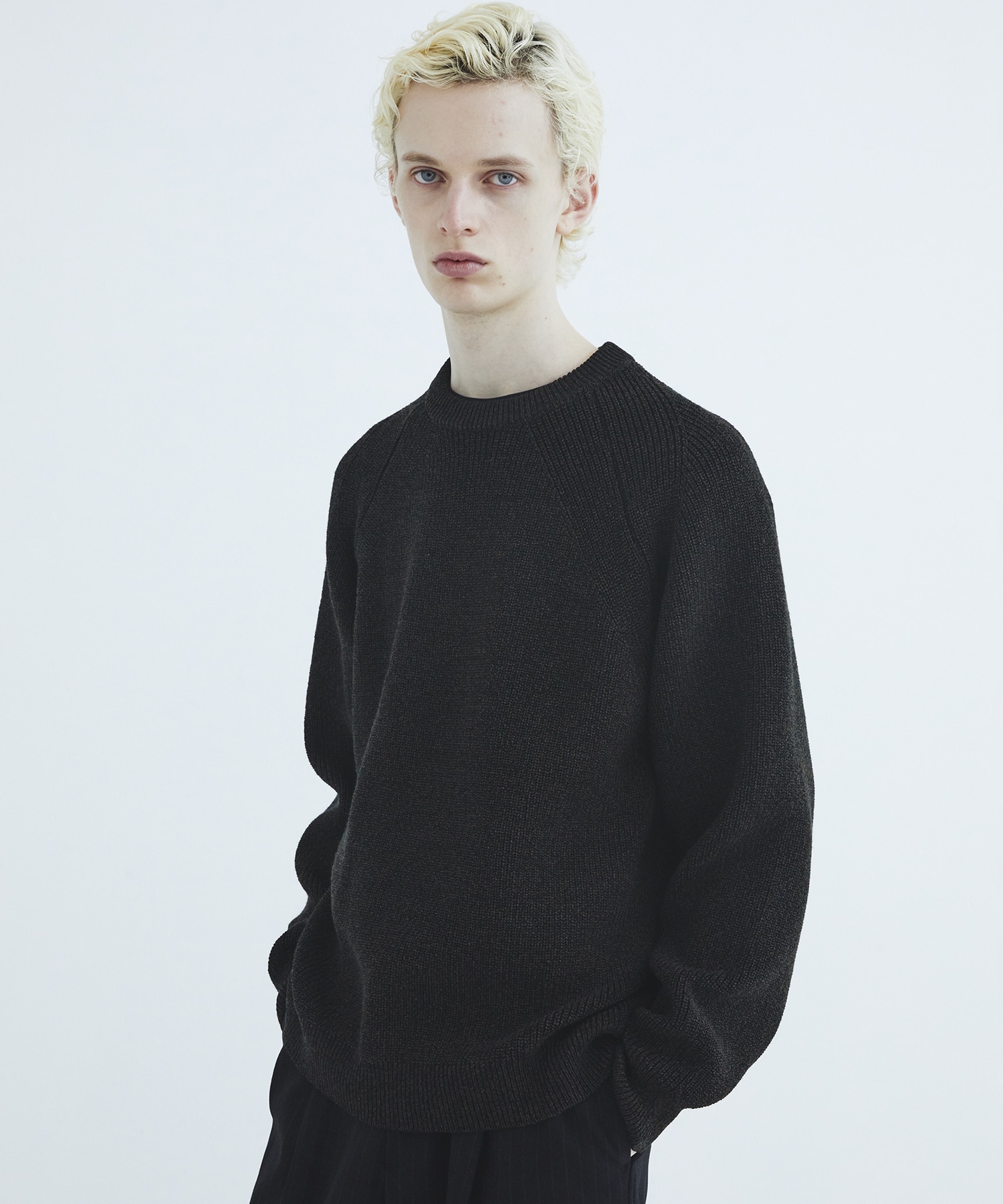 Mixing knit ロングスリーブ