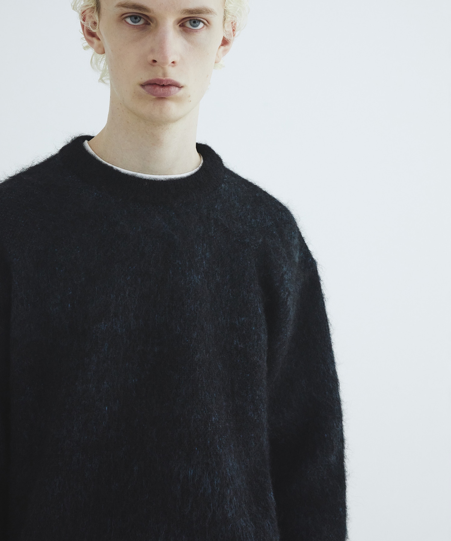 シルクモヘアニットプルオーバー