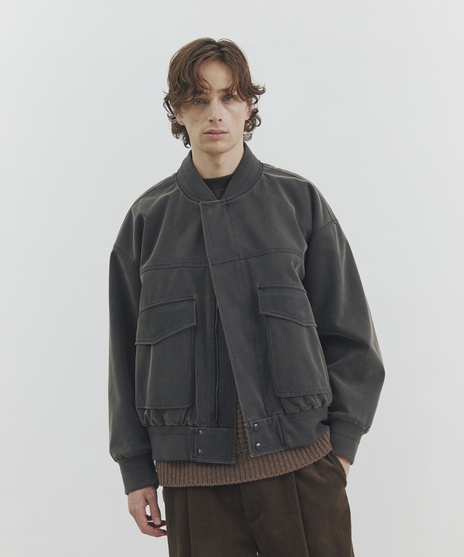 エイジングスウェードボンバージャケット