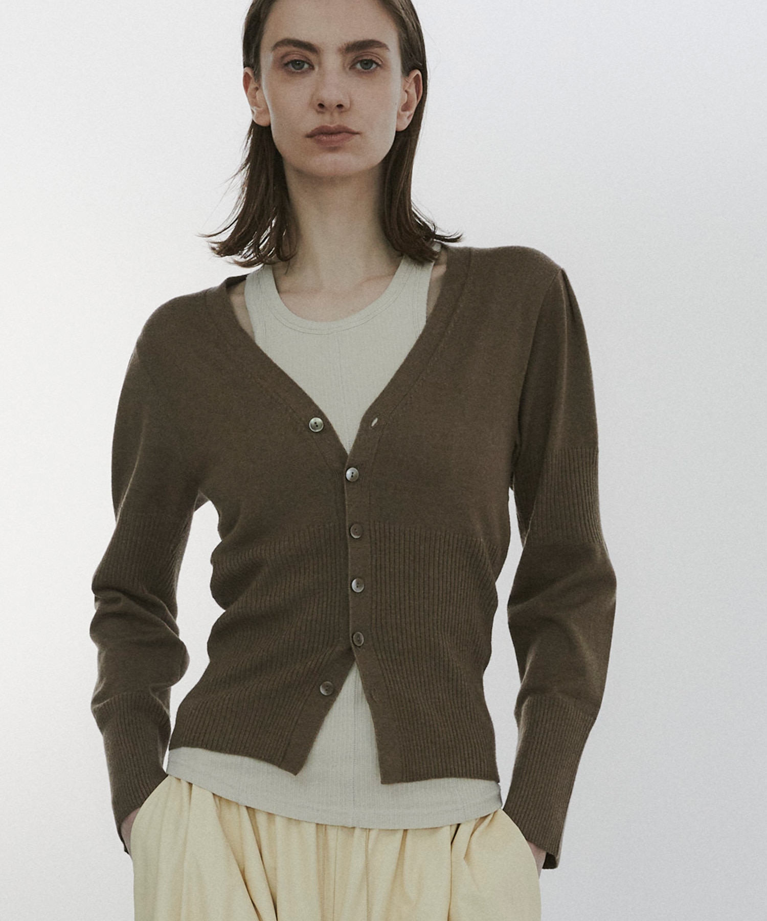 Wave Sleeve Cardigan