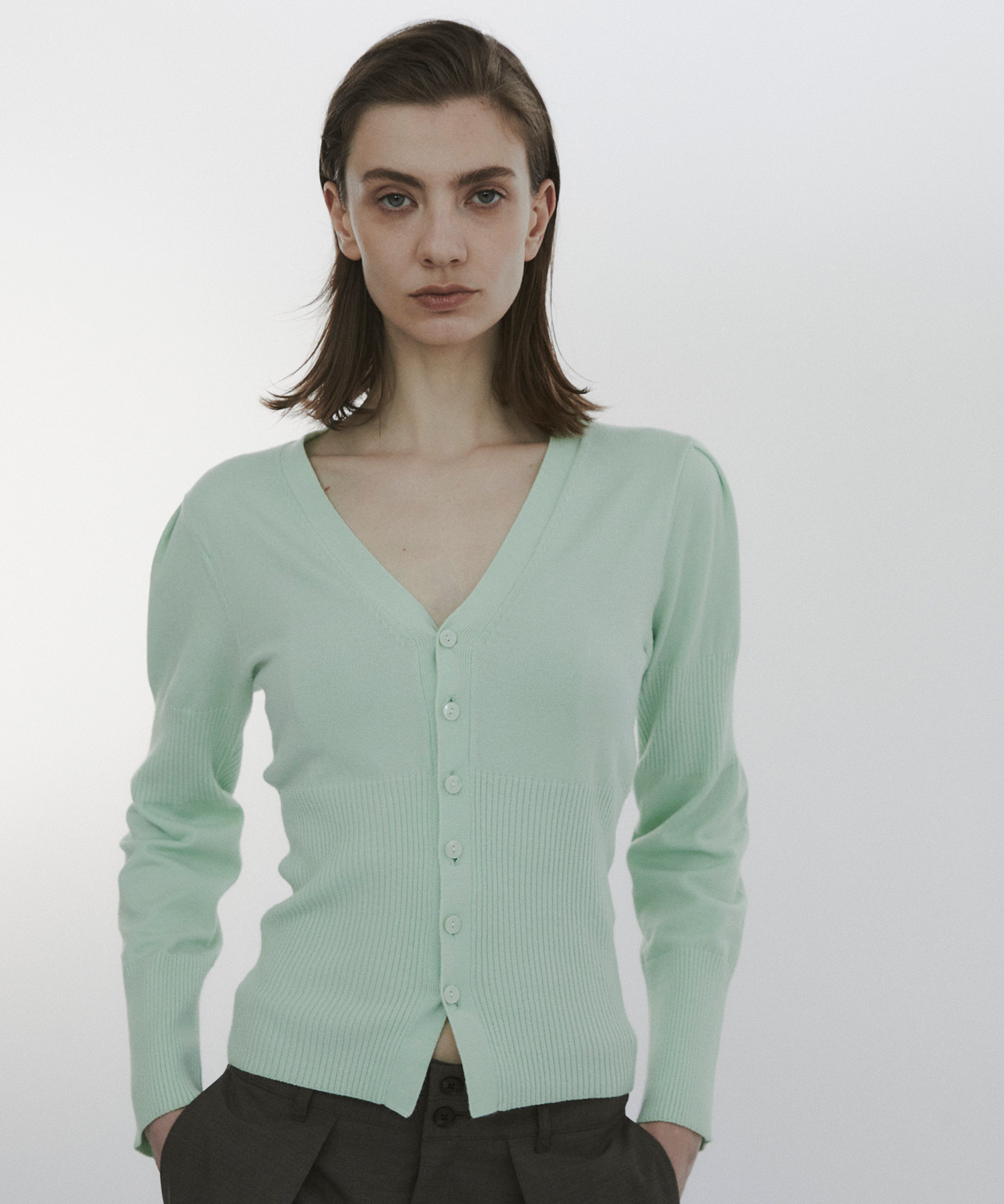 Wave Sleeve Cardigan