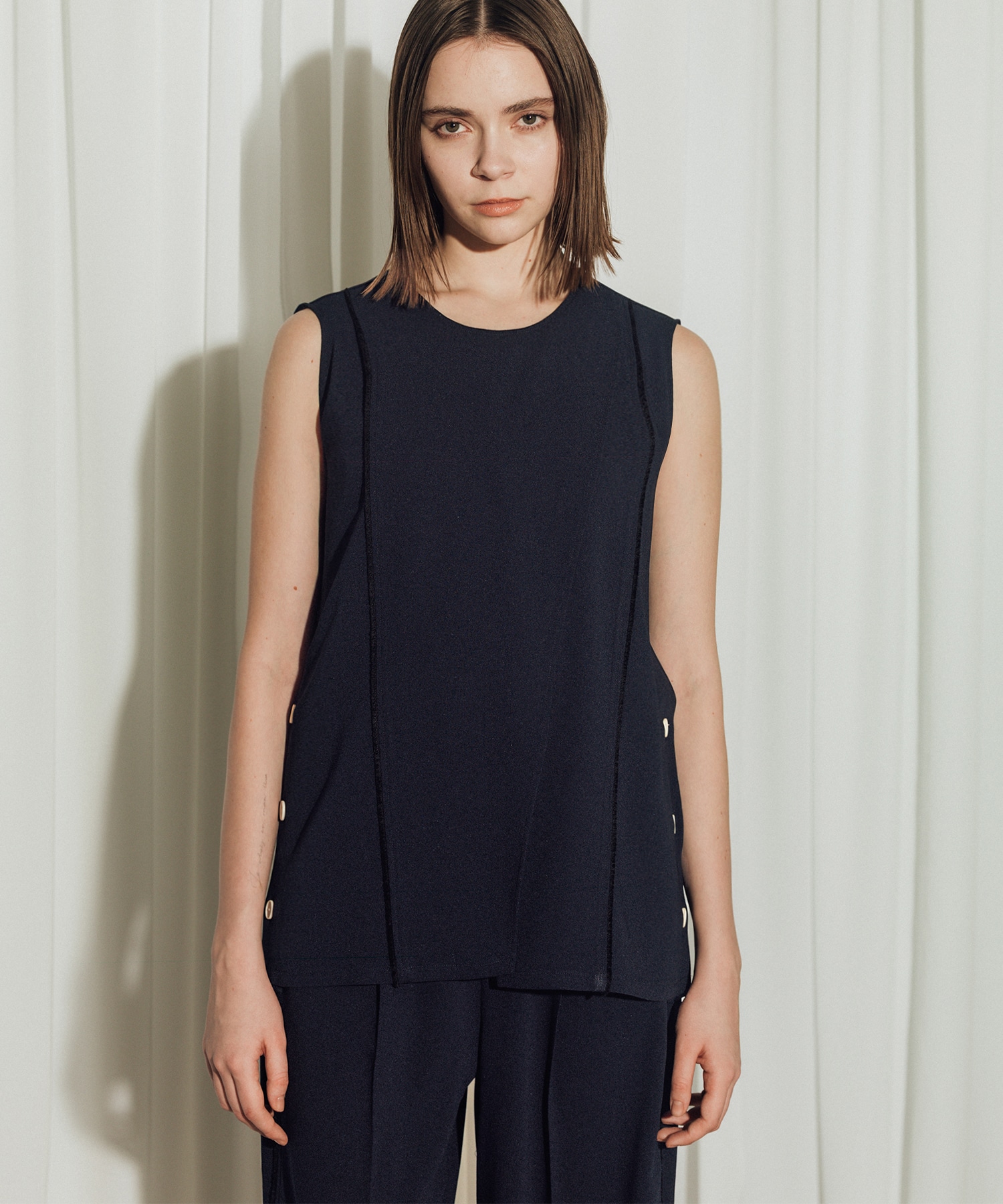 Back Satin Georgette Tops