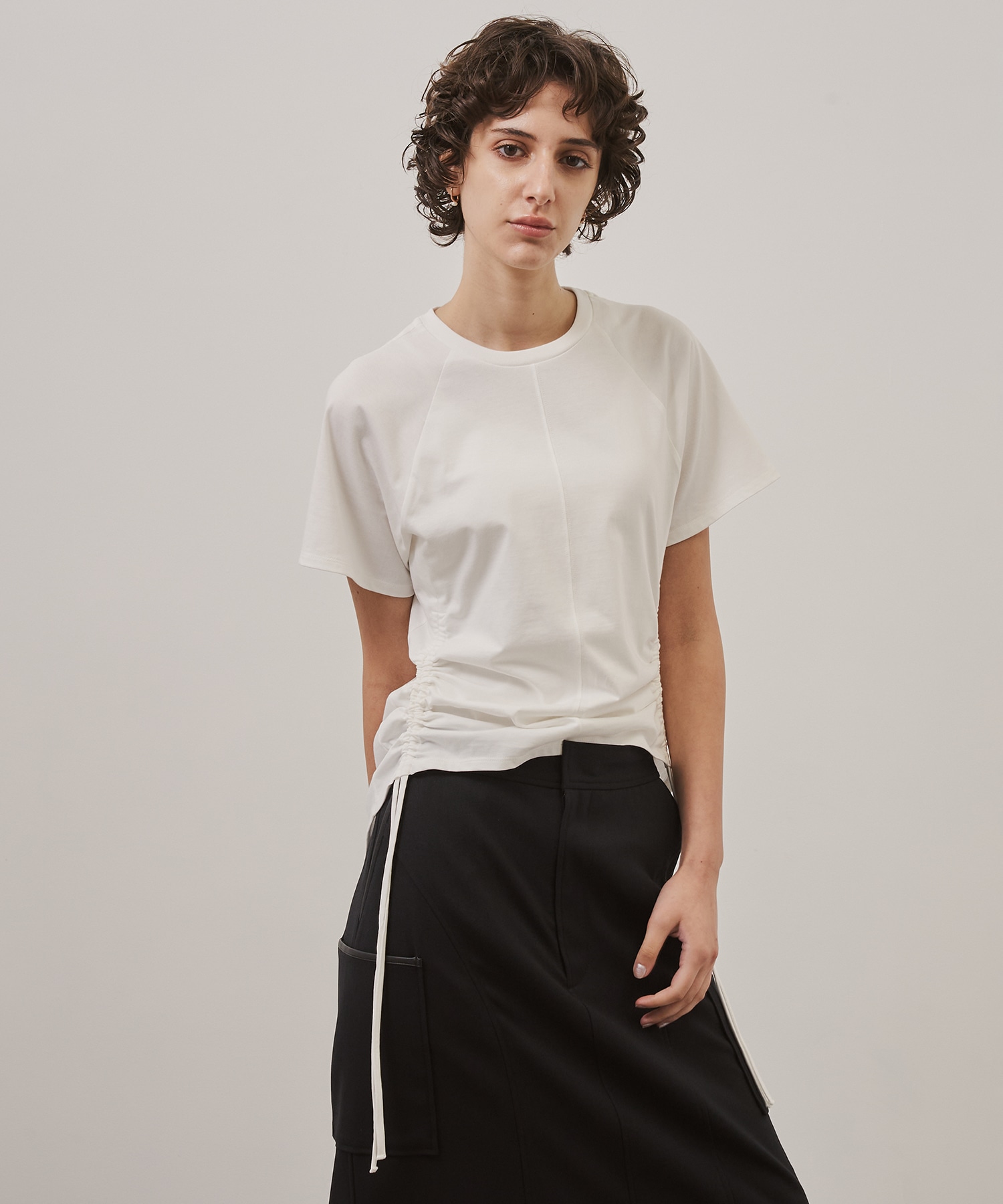 トップス CITY TOKYO Volume Gather Nosleeve Shirt Volume Gather Nosleeve Shirt(FREE WHITE): : ウィメンズ｜CITY