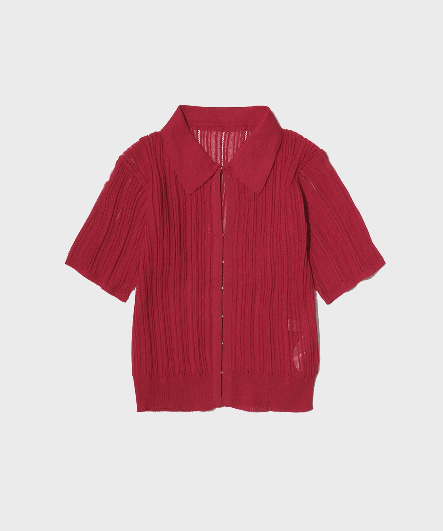 Random Rib Knit Cardigan