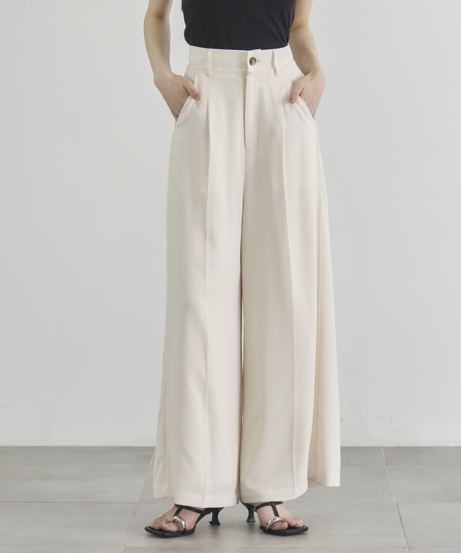 Back Satin Georgette Pants