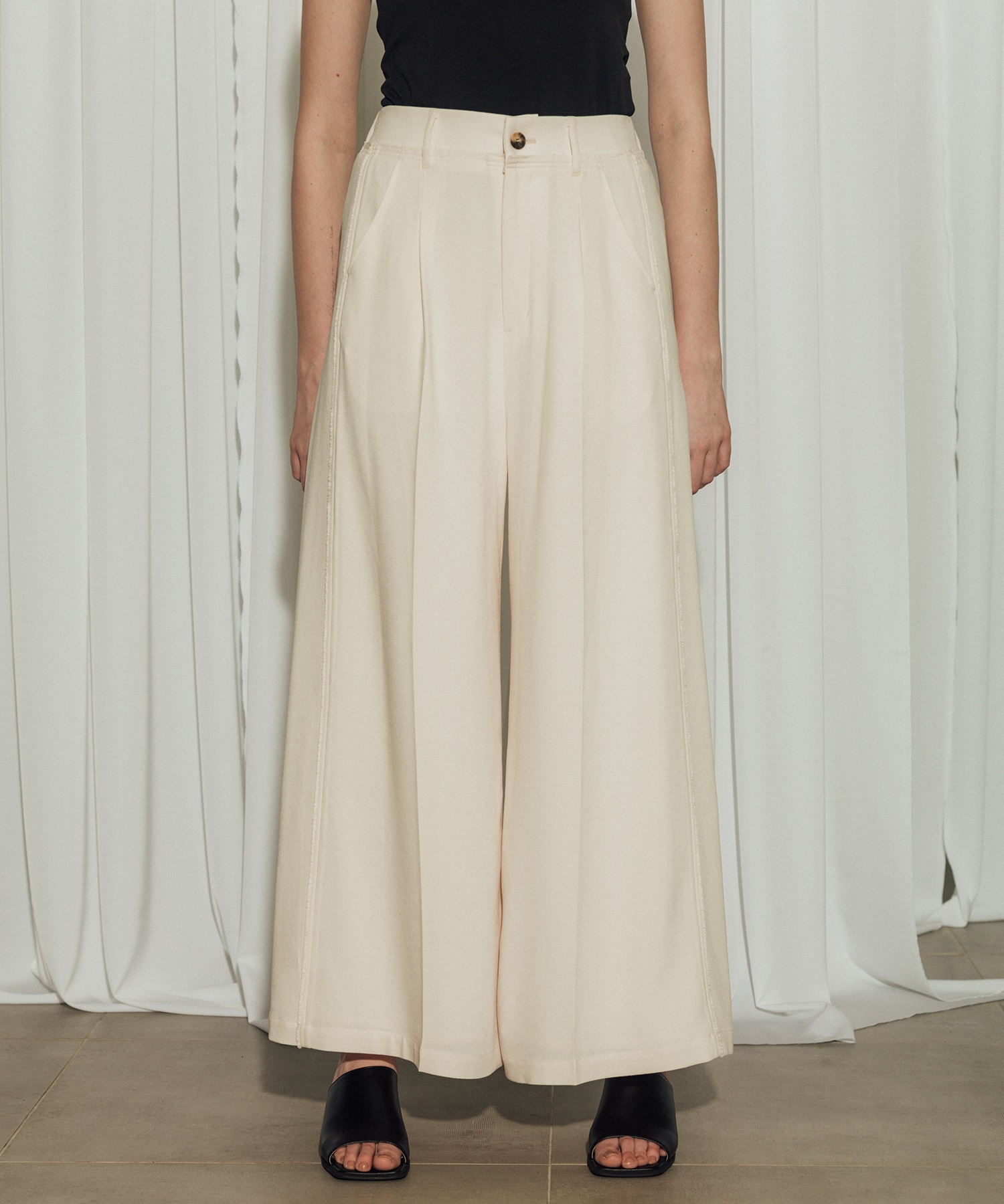 Back Satin Georgette Pants
