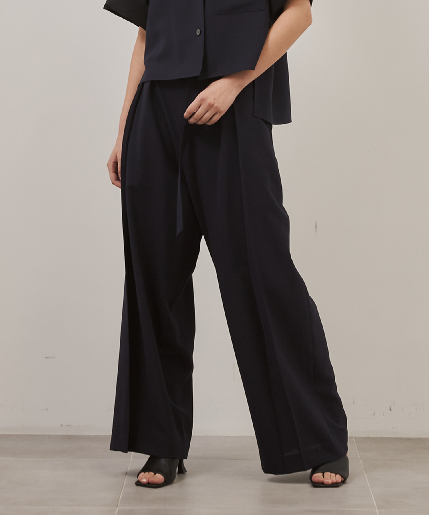 Belt Tuck Pants