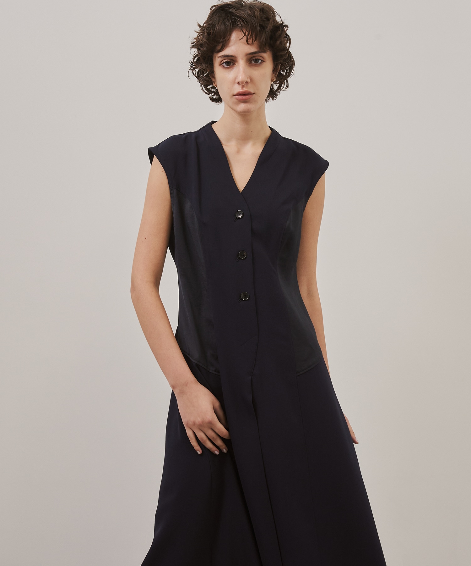 Satin Combination Dress