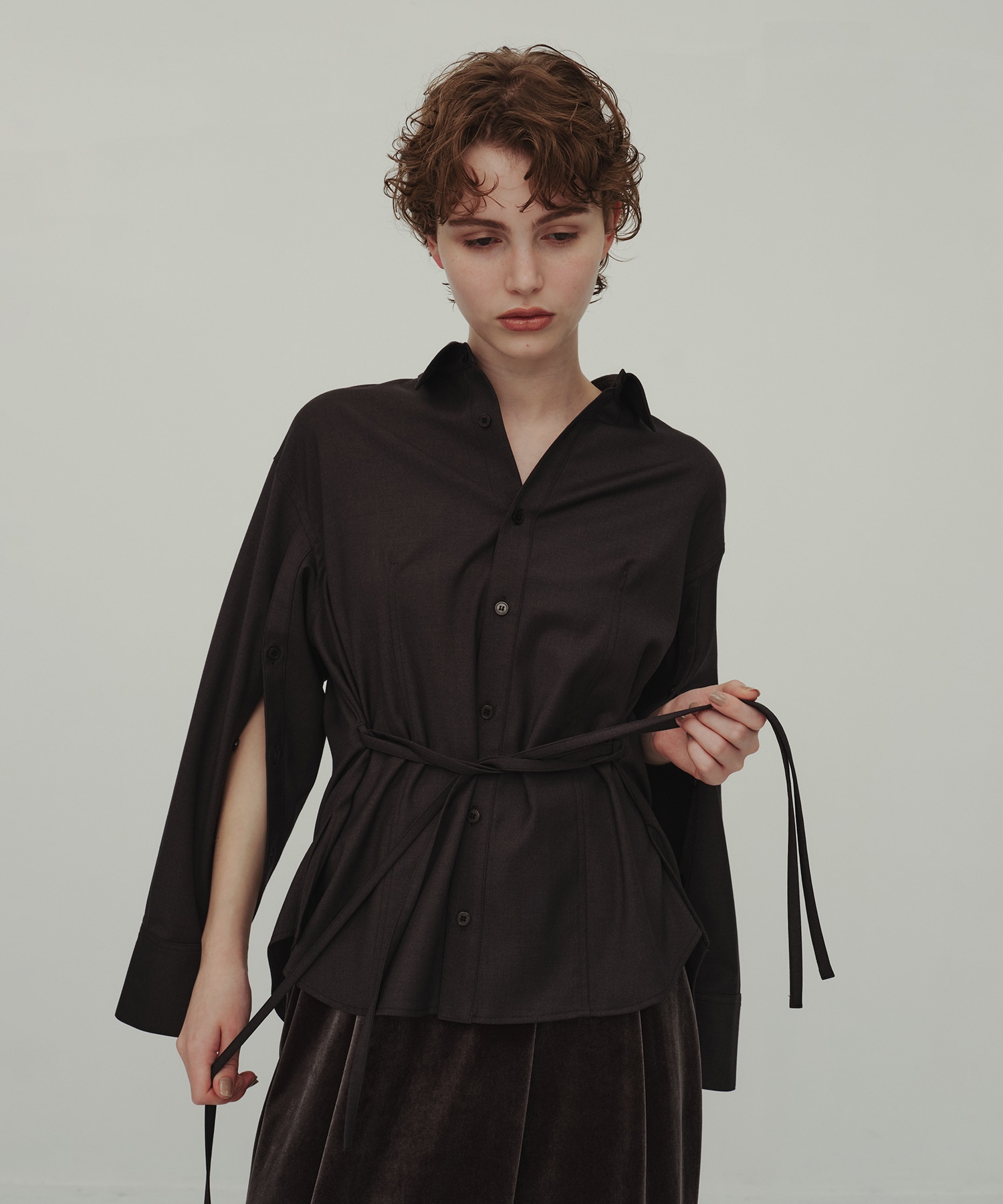 Slit Belt Shirt