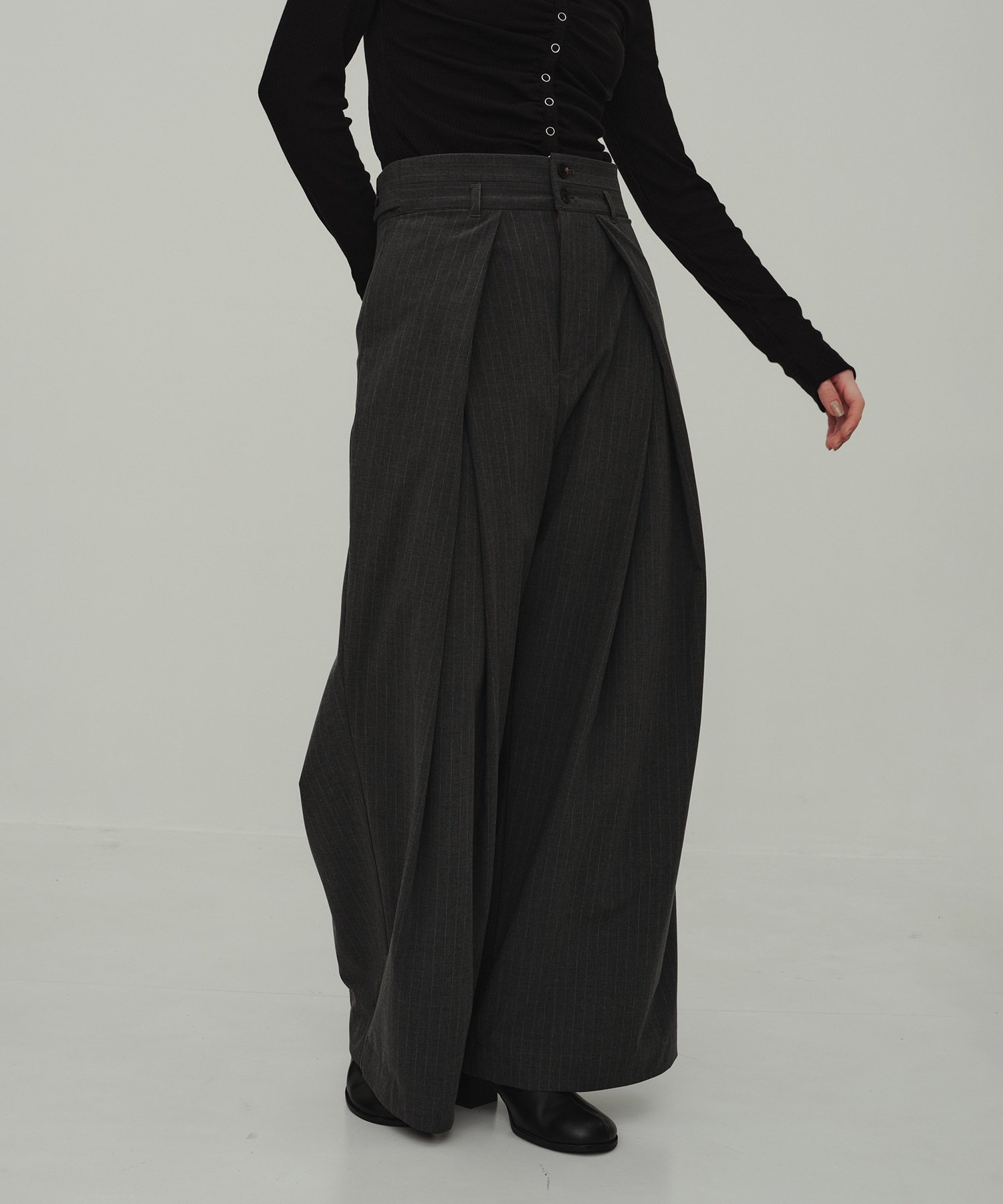 Striped Wide Pants
