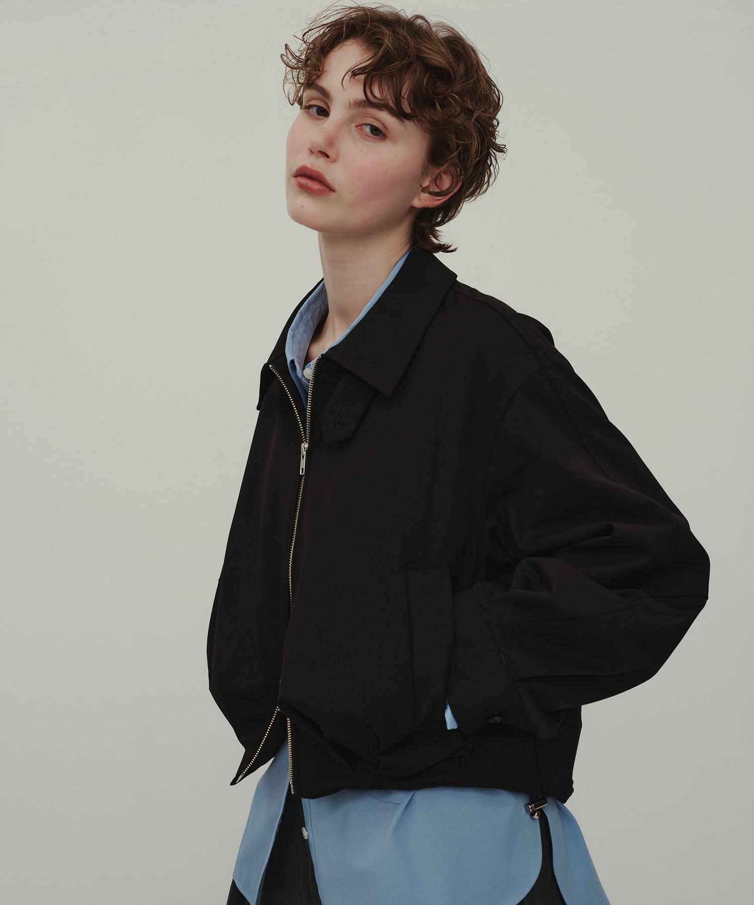 Wool Balloon Blouson