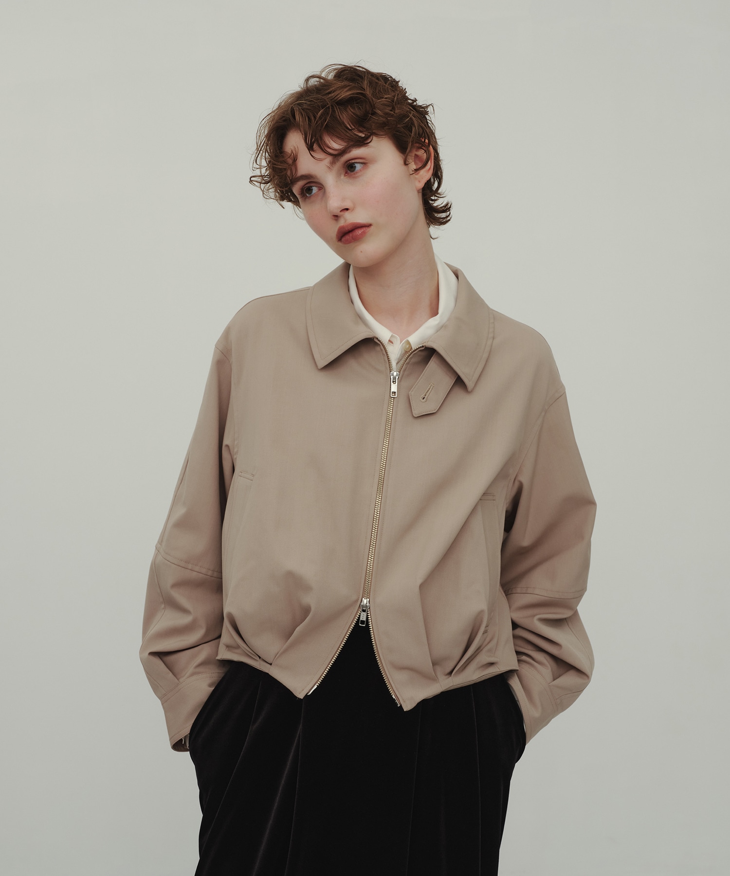 Wool Balloon Blouson