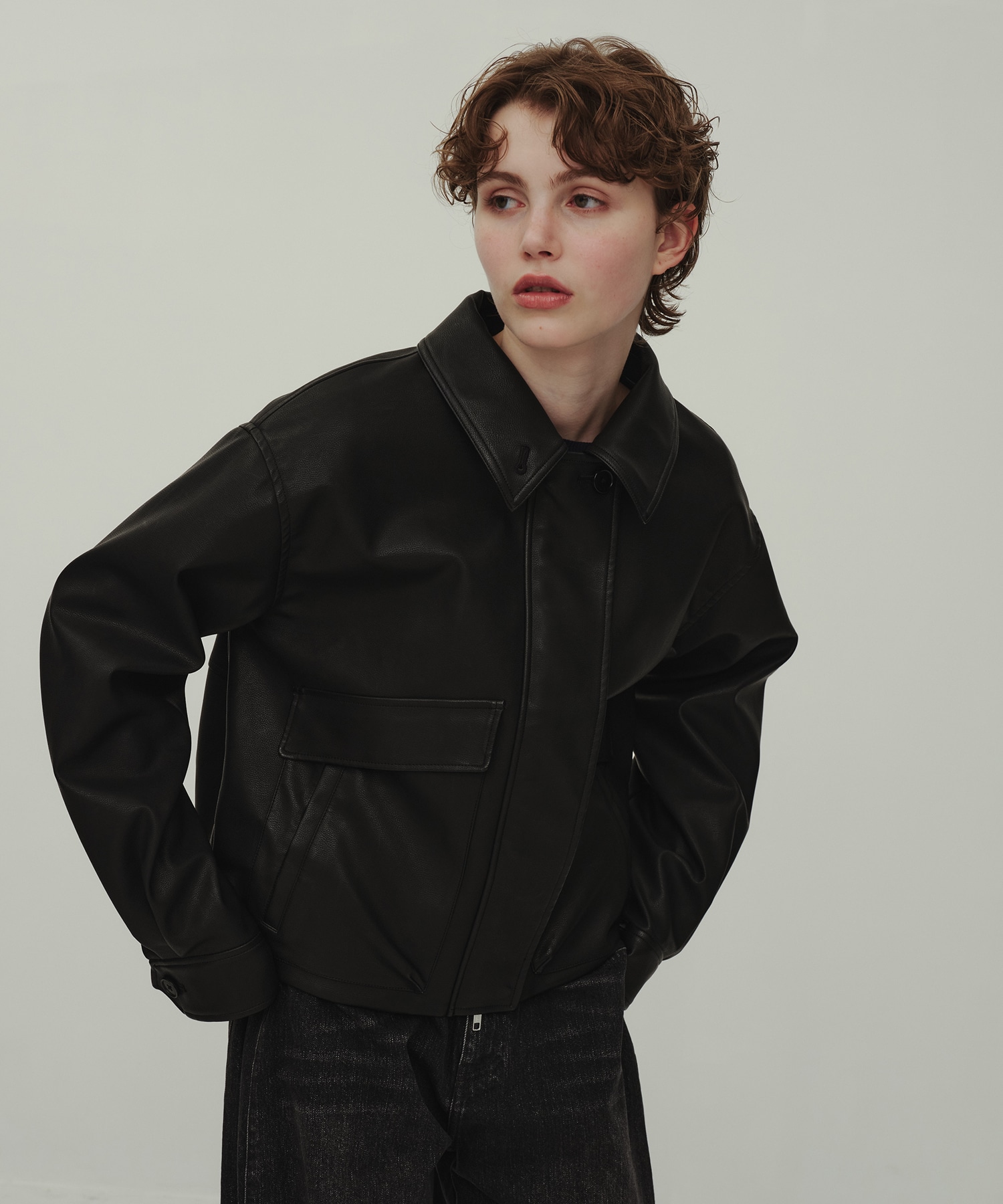 Leather Blouson