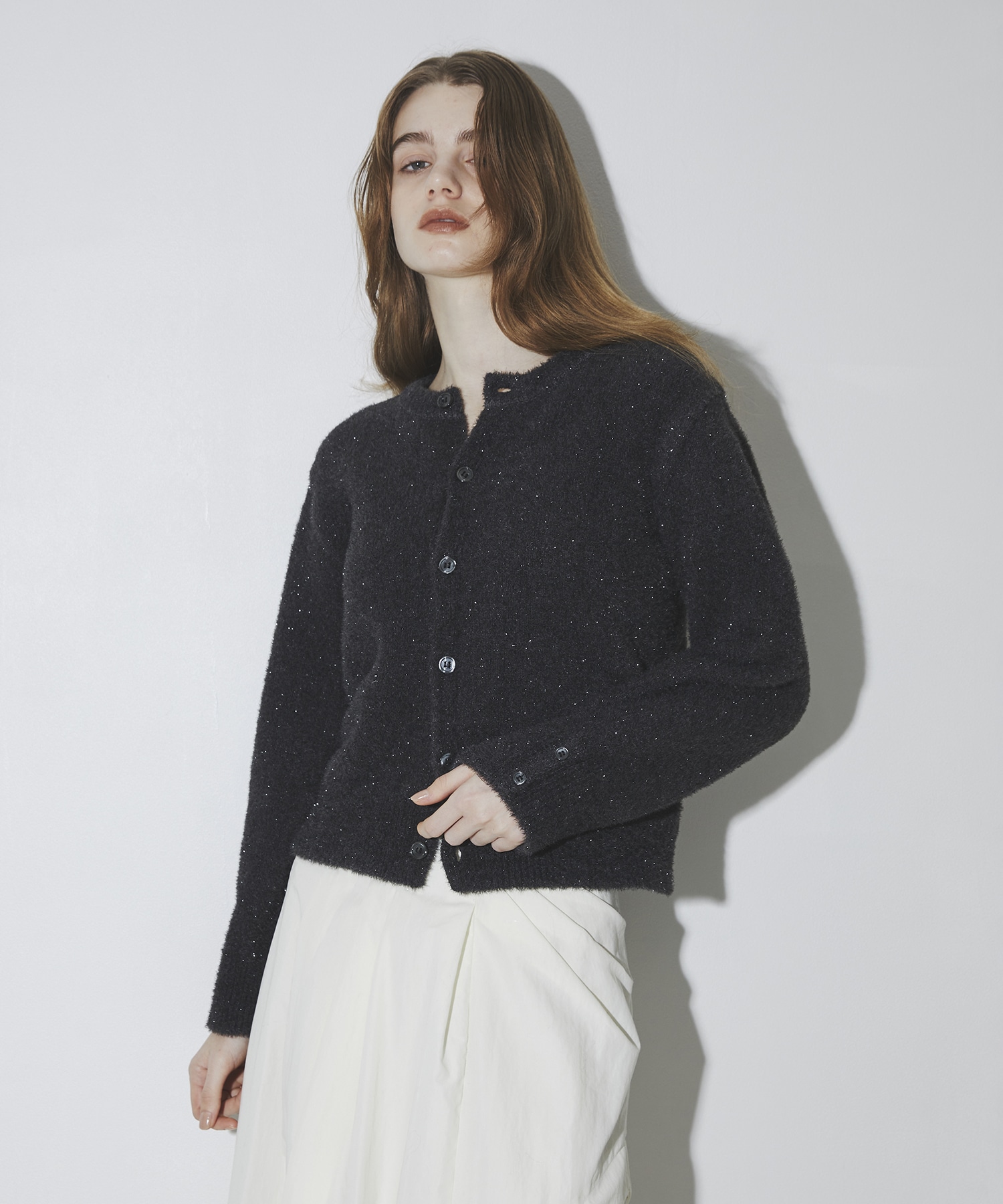 Glitter Shaggy Cardigan