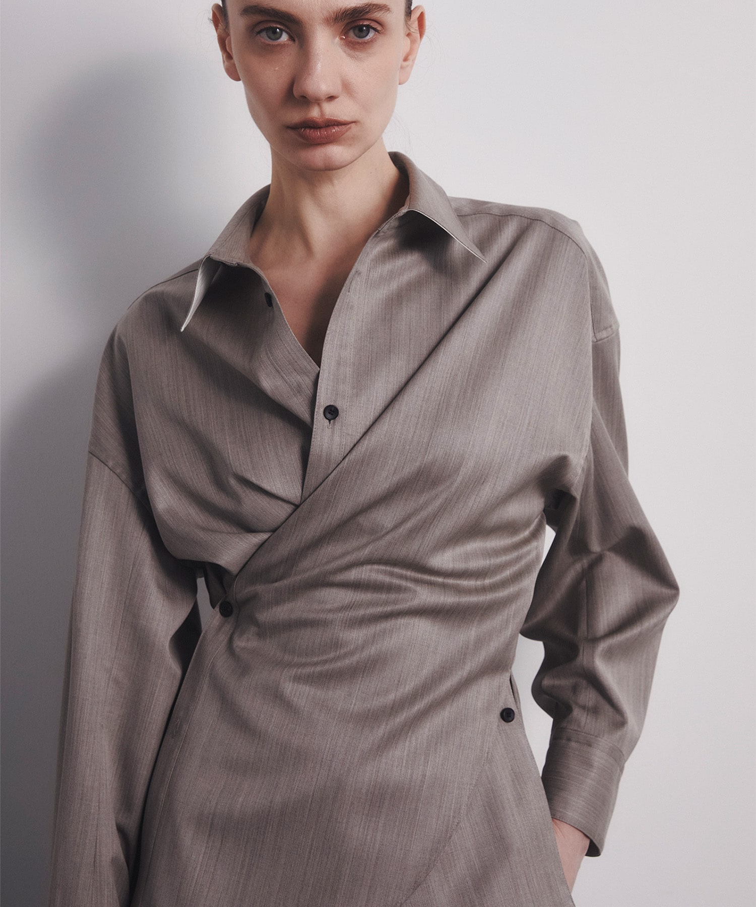 Super140s 2way Shape Shirt