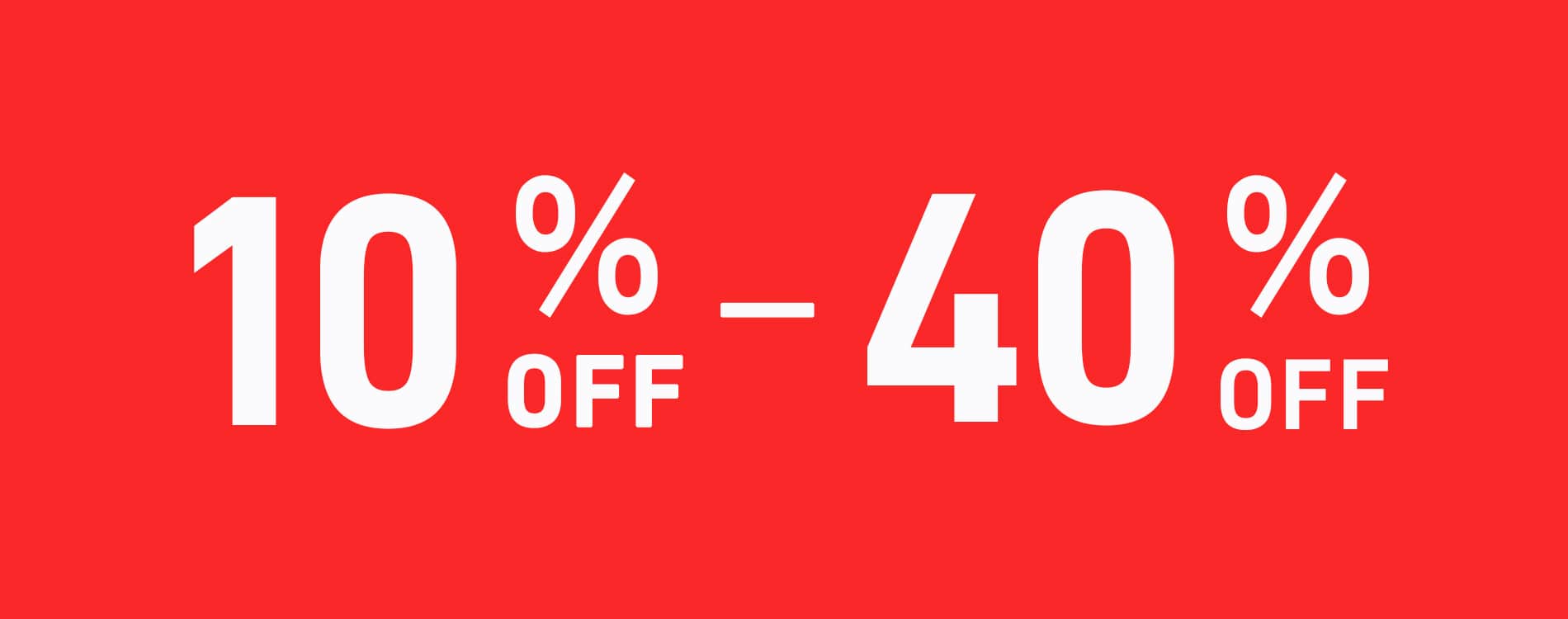 10-40％OFF